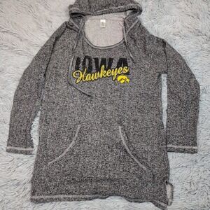 Iowa Hawkeyes Sweatshirt Womens M Gray Hoodie University Athletic Comfort